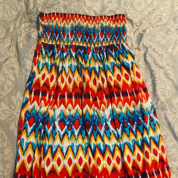 Strapless flowy dress - Picture 1 of 1